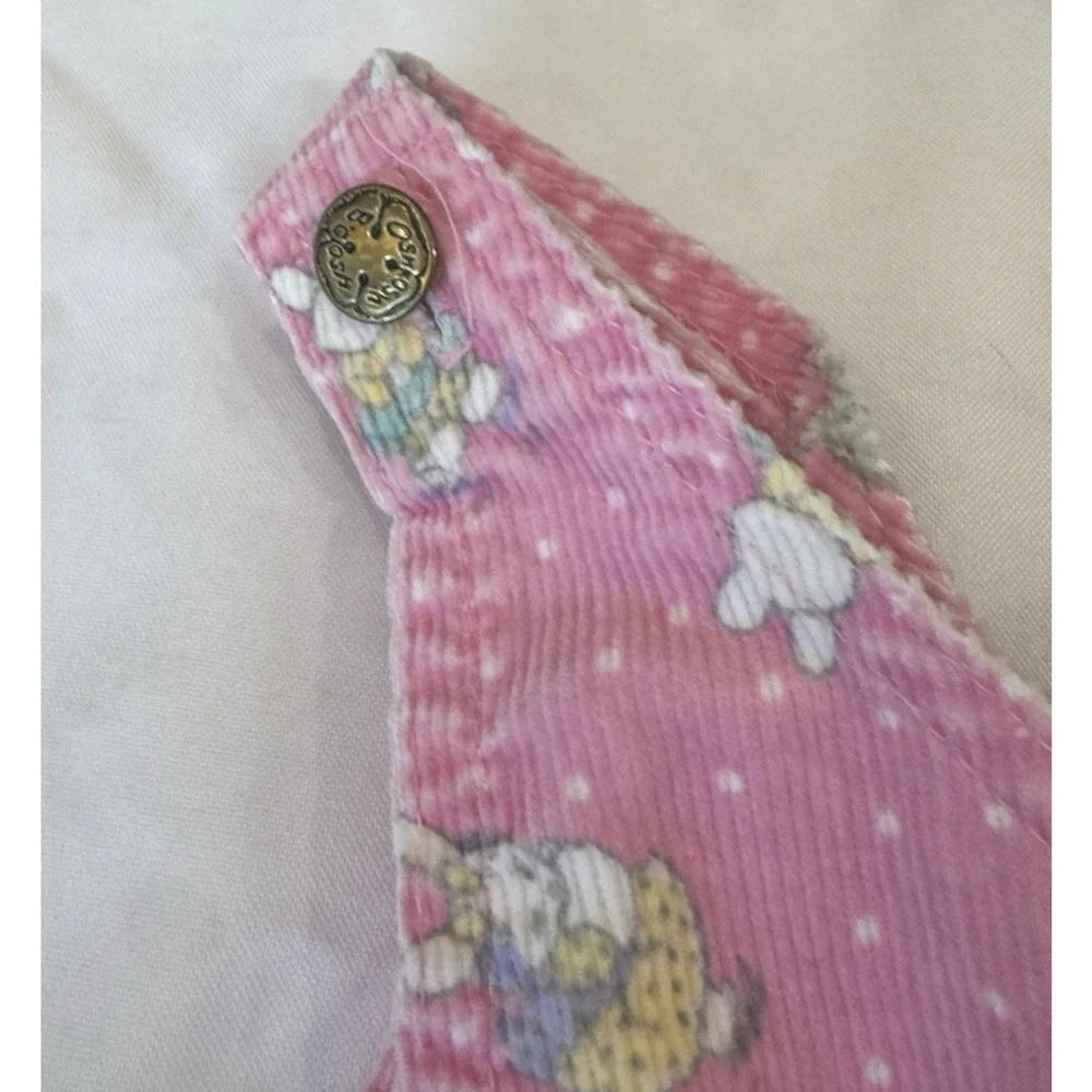 Vintage 90s OshKosh B'gosh Pink Bunny Corduroy Overalls - Size 2T - Made in USA